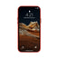 Crong Essential Cover – dirbtinės odos dėklas, skirtas iPhone 12 Pro Max (raudonas)
