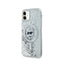 Karl Lagerfeld Liquid Glitter Choupette Head MagSafe – „iPhone 11“ dėklas (skaidrus)