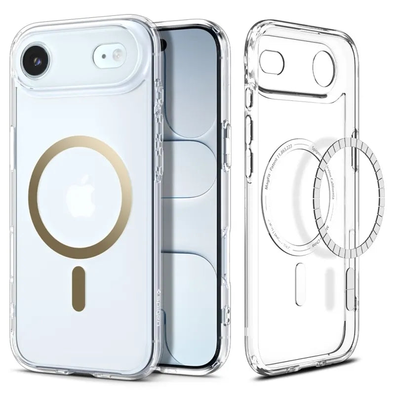 Spigen Ultra Hybrid Mag MagSafe – dėklas „iPhone Air“ (skaidrus/auksinis)