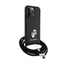 Karl Lagerfeld Crossbody Saffiano Metal Pin Karl & Choupette dėklas iPhone 14 Pro Max (juodas)
