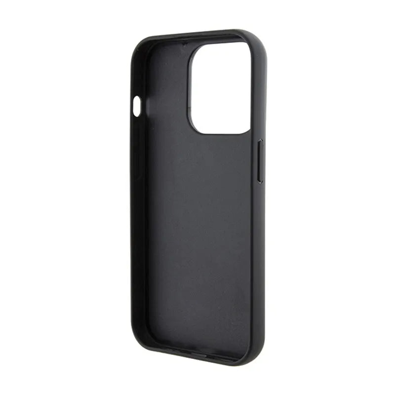 Karl Lagerfeld Fixed Glitter Choupette Logo Metal Pin - dėklas iPhone 15 Pro Max (sidabrinis)