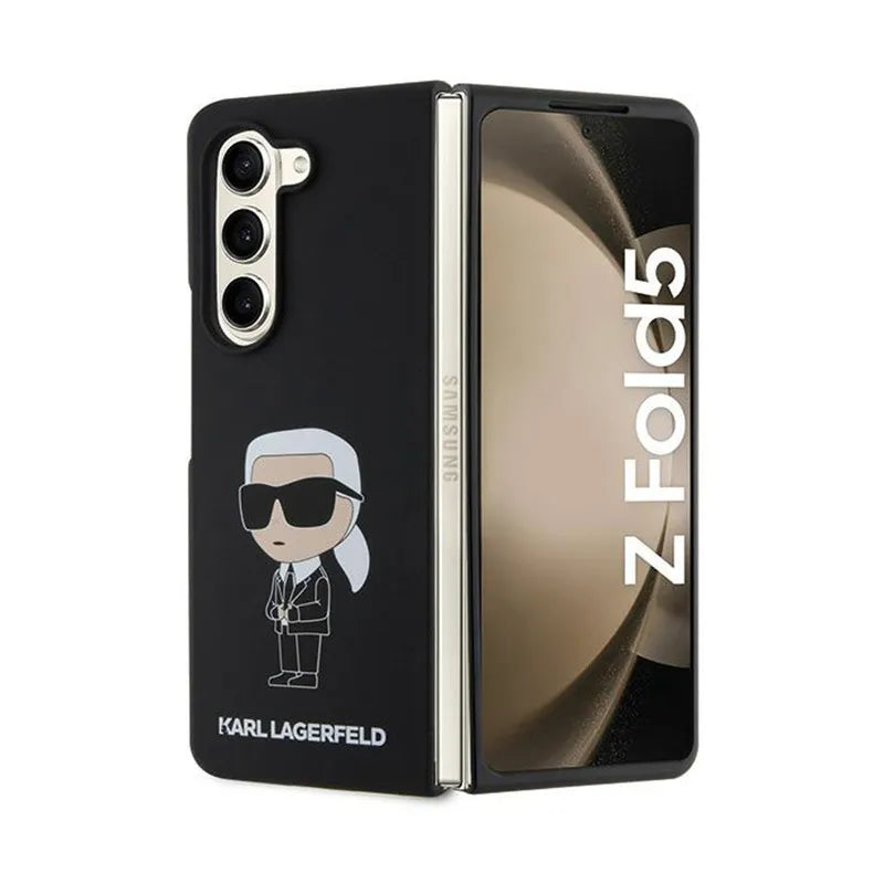 Karl Lagerfeld Silicone Ikonik dėklas – Samsung Z Fold 5 (juodas)