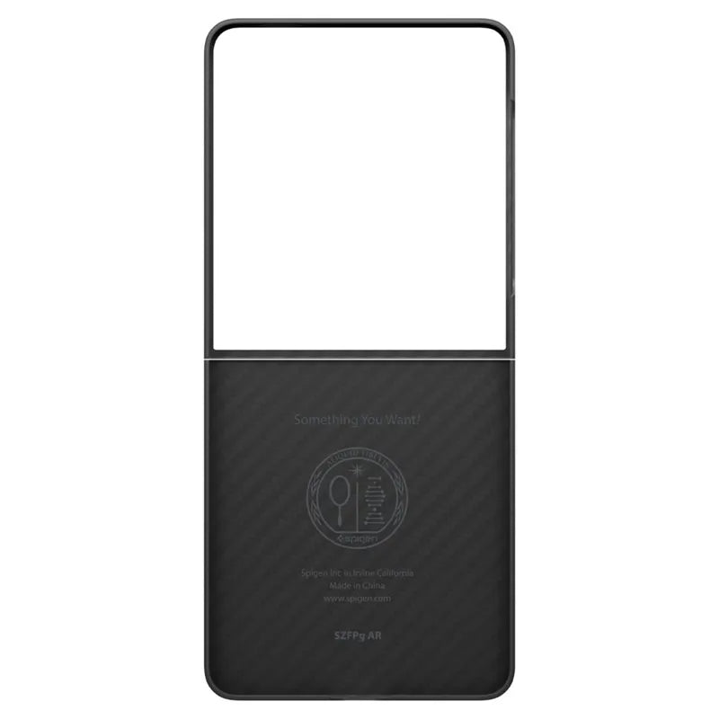 Spigen Airskin Aramid – dėklas Samsung Galaxy Z Flip 7 (juodas)