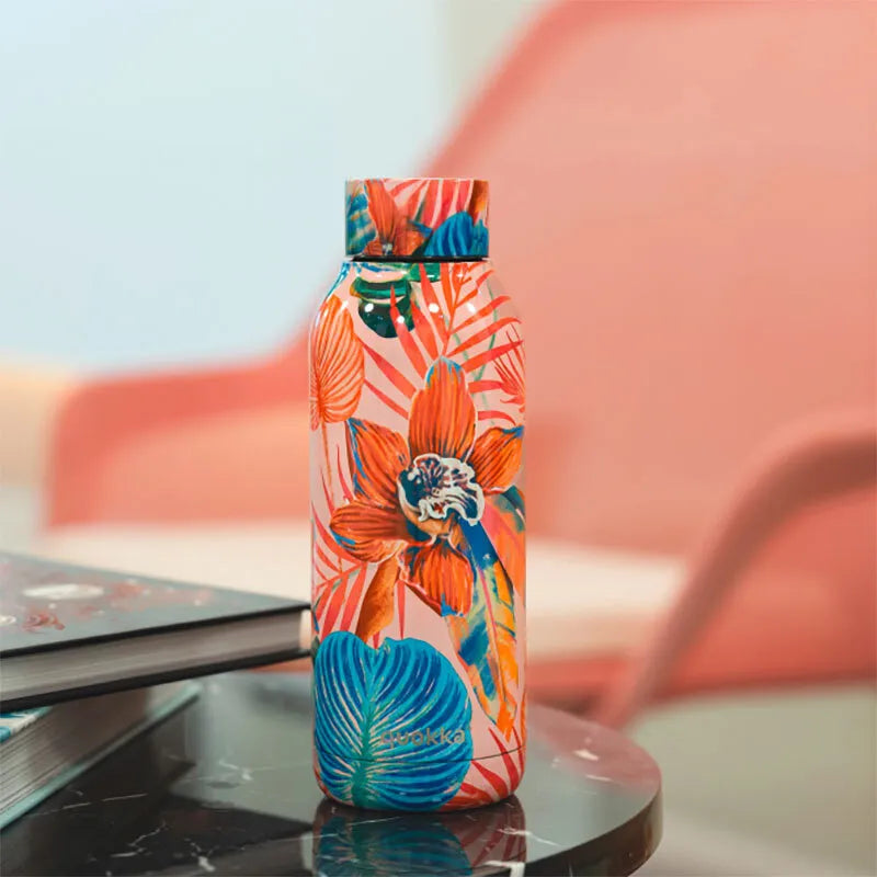 Quokka Solid – nerūdijančio plieno termo gertuvė, 510 ml (smėlio spalvos)