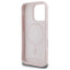 Karl Lagerfeld Silicone Double Heads Print MagSafe – Dėklas iPhone 16 Pro (rožinis)
