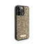Guess Rhinestone Metal Logo – dėklas iPhone 15 Pro Max telefonui (geltonas)
