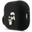 Karl Lagerfeld Silicone Karl & Choupette Head 3D - AirPods Pro 3 dėklas (juodas)