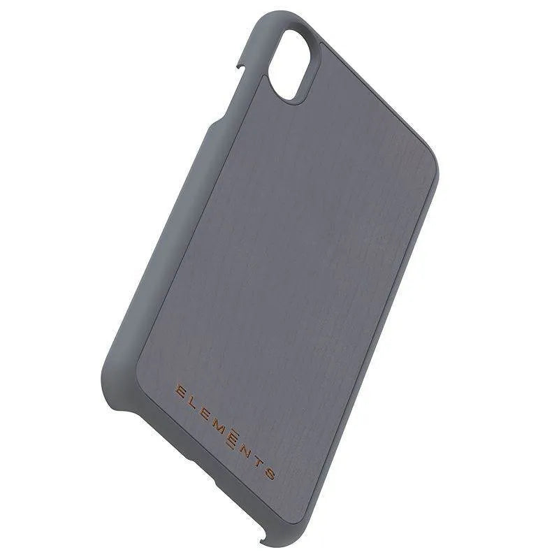 Nordic Elements Original Gefion – dėklas iPhone Xs Max su tikro klevo medžio elementais (Mid Grey)