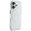 Guess IML Metal Colored Circle Classic Logo MagSafe – dėklas iPhone 16 (baltas)