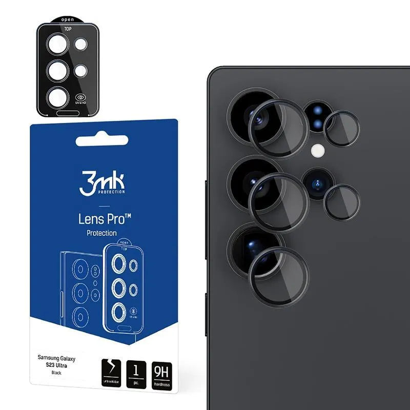 3mk Lens Protection Pro - kameros objektyvo stiklas Samsung Galaxy S25 Ultra (juodas)