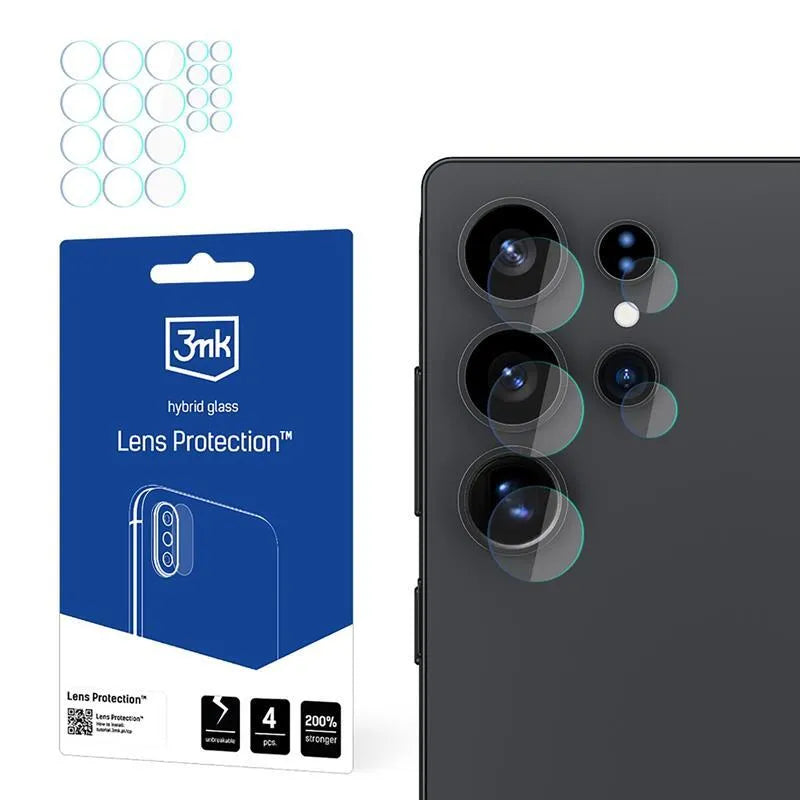3mk Lens Protection - fotoaparato stiklas, skirtas Samsung Galaxy S25 Ultra (4 vnt.)
