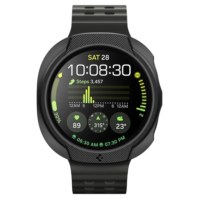 Spigen Liquid Air – dėklas Samsung Galaxy Watch 8 40 mm (matinė juoda spalva)