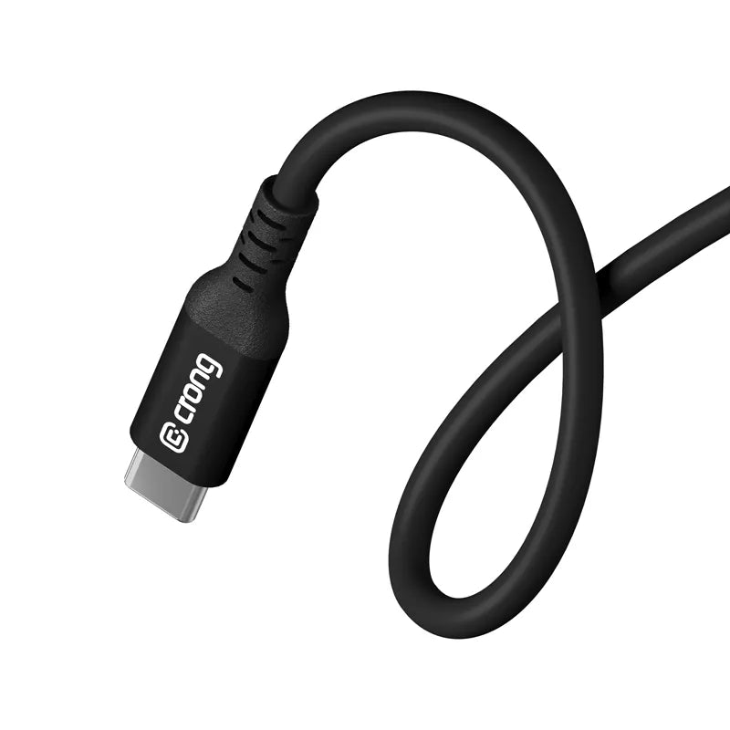Crong Soft Link - 100W PD 5A USB-C į USB-C laidas 200cm (Juodas)