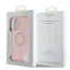 Guess IML Rhinestones MagSafe – dėklas iPhone 16 (rožinis)