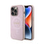 Guess Saffiano MagSafe – dėklas iPhone 15 Pro telefonui (rožinis)