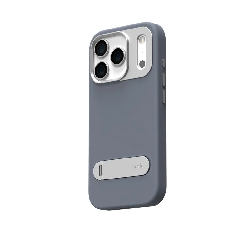 Moshi Kameleon MagSafe – dėklas iPhone 17 Pro su stovo funkcija (Dusk Blue)
