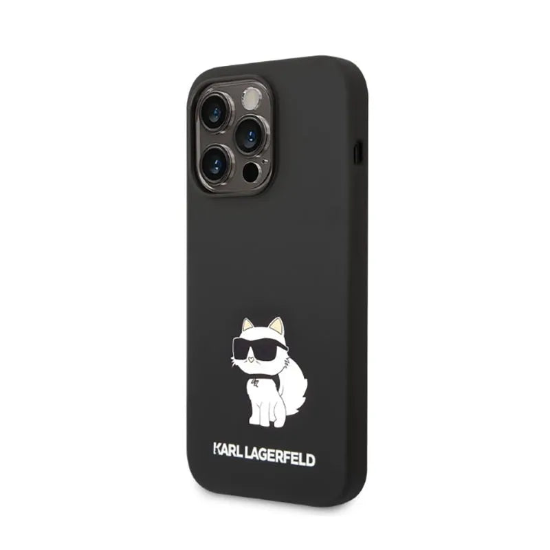 Karl Lagerfeld Silicone NFT Choupette – Dėklas, skirtas iPhone 14 Pro Max (juodas)