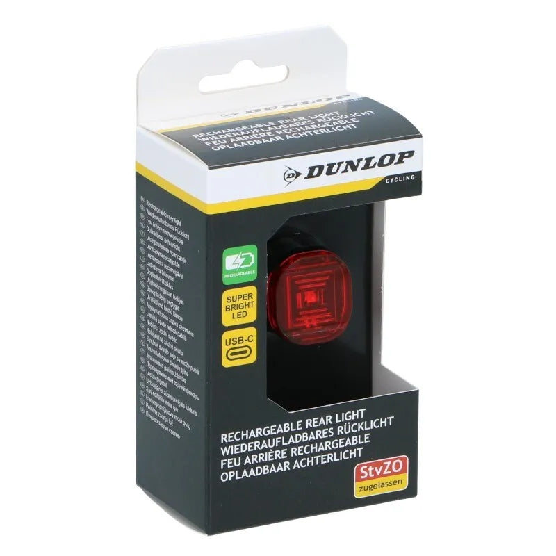 Dunlop – USB-C įkraunamas LED galinis dviračio žibintas K-Mark