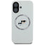 Karl Lagerfeld Silicone Double Heads And Circle MagSafe – Dėklas iPhone 16 (smėlio spalvos)