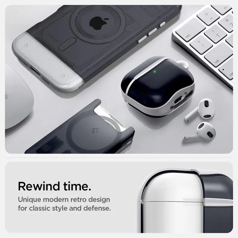 Spigen Classic C1 – dėklas Apple AirPods 4 (grafitinis)