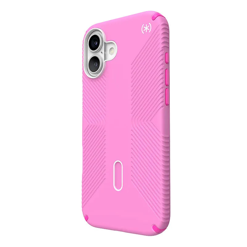 Speck Presidio2 Grip ClickLock & MagSafe - iPhone 16 Plus dėklas (True Pink / Shocking Pink / White)