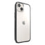 Speck Presidio Perfect-Clear su Impact Geometry – iPhone 15 Plus / 14 Plus dėklas su MICROBAN danga (skaidrus / juodas)