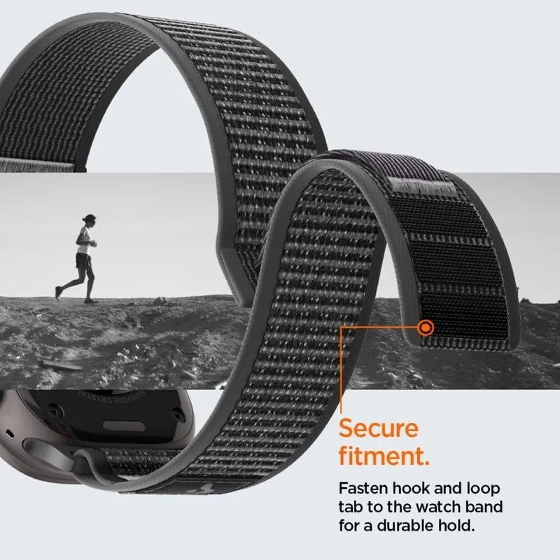 Spigen Athlex Air 2 – Apple Watch dirželis 44/45/46/49 mm (Active Black / Gray)
