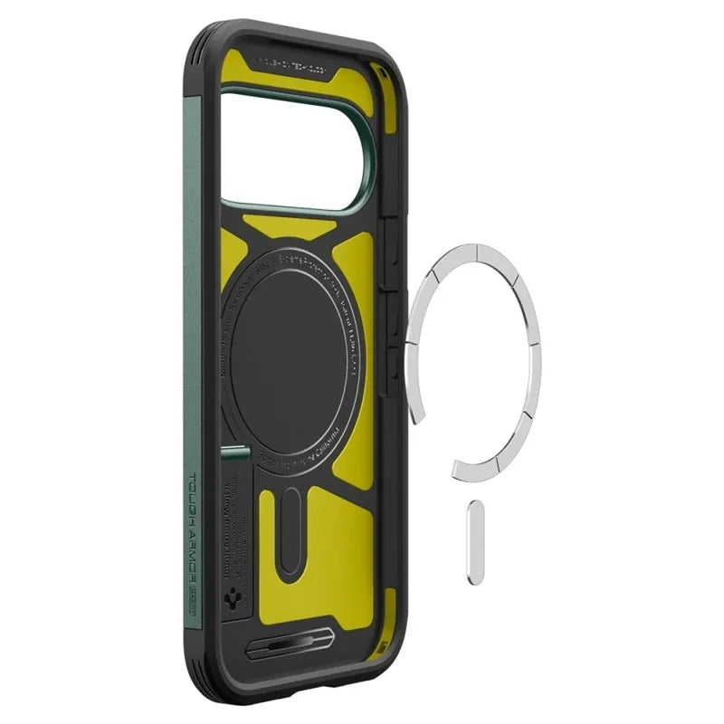 Spigen Tough Armor Mag MagSafe – dėklas Google Pixel 11 Pro (Abyss Green)