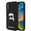 Karl Lagerfeld Silicone Karl Head Print MagSafe – dėklas iPhone 16 (juodas)