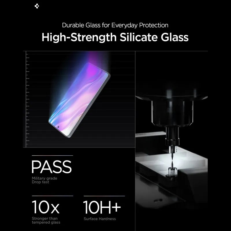 Spigen GLAS.TR EZ Fit Pro AC Anti Reflection 2-Pack – Neatspindintis grūdintas stiklas, skirtas Samsung Galaxy S26 (2 vnt.)