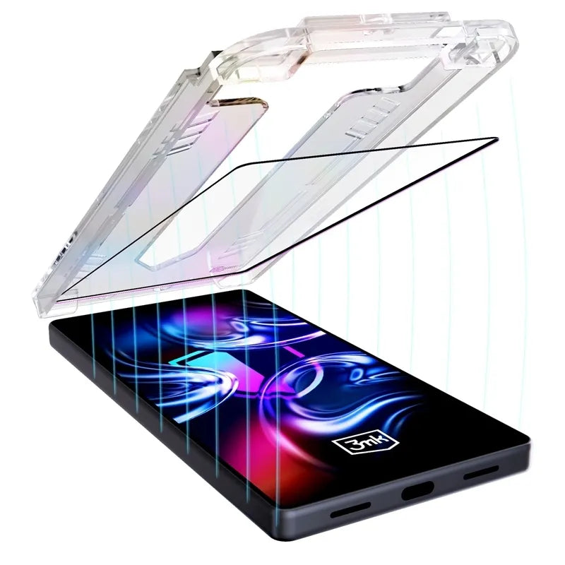 3mk HardGlass Max – grūdintas stiklas su aplikatoriumi, skirtas iPhone Air (juodas)