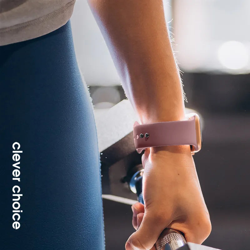 Crong Liquid – „Apple Watch“ apyrankė 38/40/41/42 mm (purvinos rožinės spalvos)