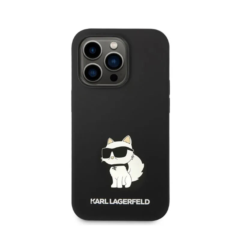 Karl Lagerfeld Silicone NFT Choupette – Dėklas, skirtas iPhone 14 Pro Max (juodas)