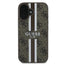 Guess 4G Printed Stripes MagSafe – dėklas iPhone 16 Plus (ruda)