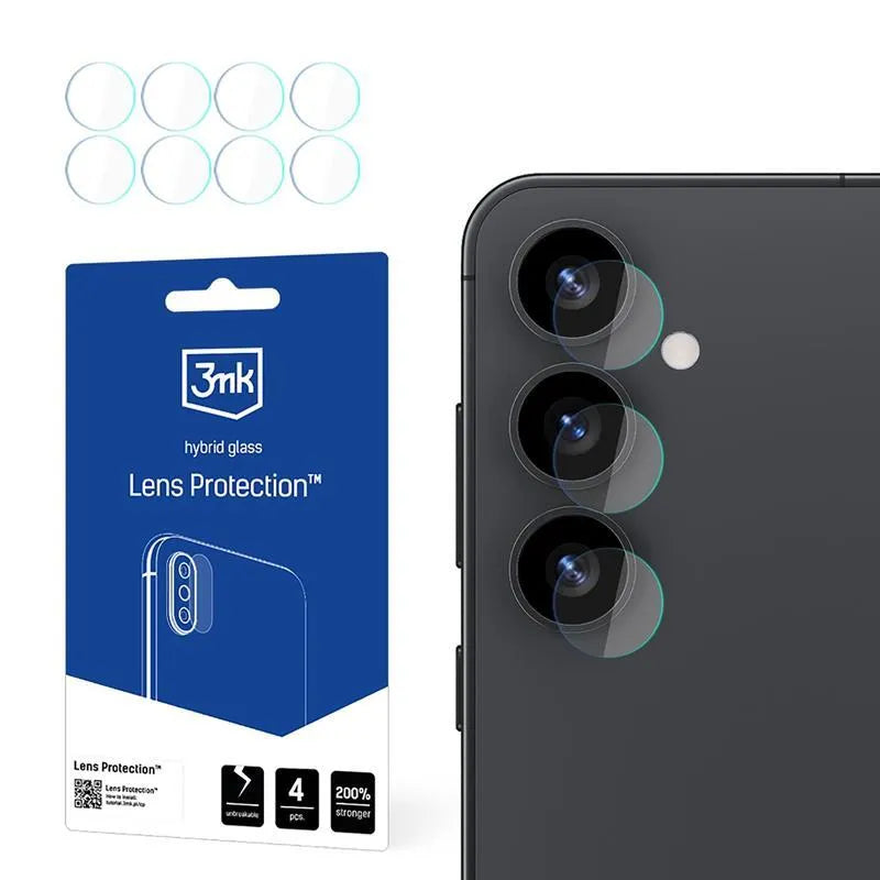 3mk Lens Protection – kameros lęšio stiklas, skirtas Samsung Galaxy S25+ (4 rinkiniai)