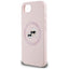 Karl Lagerfeld Silicone Karl & Choupette Heads MagSafe – Dėklas iPhone 16e (rožinis)