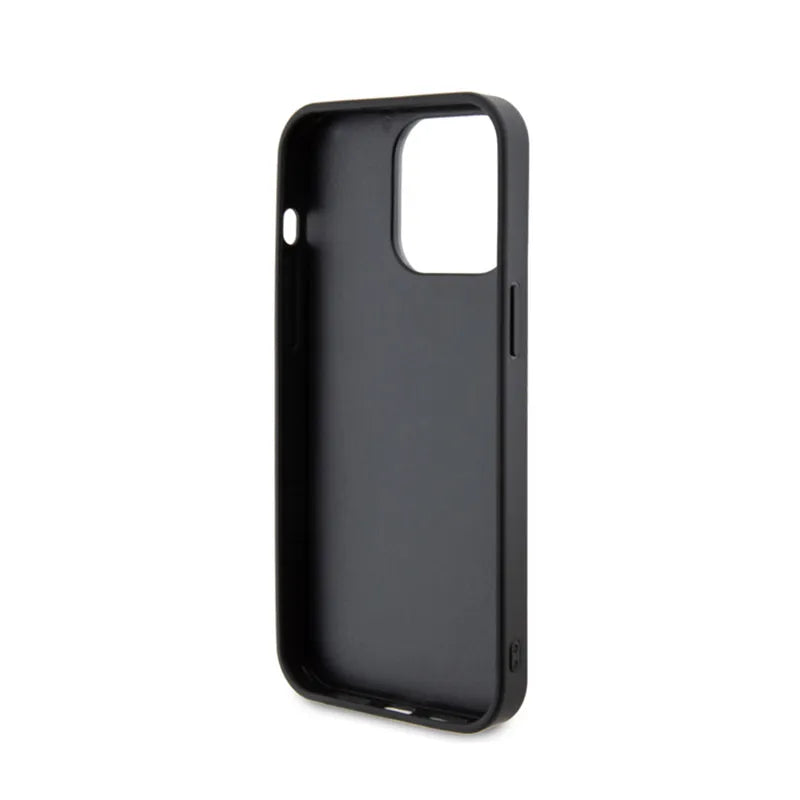 Guess Rhinestone Metal Logo – dėklas iPhone 15 Pro Max telefonui (geltonas)