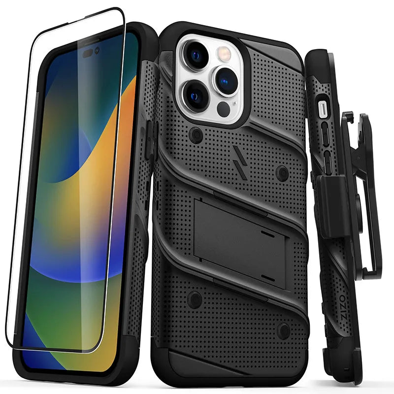 ZIZO BOLT serija – dėklas iPhone 14 Pro Max (juodas)