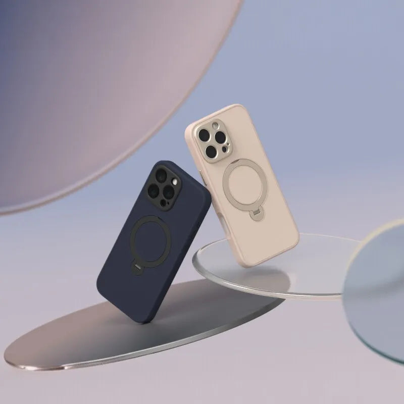 „Moshi Kameleon MagSafe“ – dėklas „iPhone 16 Pro Max“ su stovelio funkcija (šviesiai rožinė)
