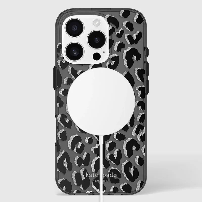 Kate Spade New York apsauginis MagSafe dėklas, skirtas iPhone 16 Pro (City Leopard)