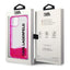 Karl Lagerfeld Liquid Glitter Translucent Elongated Logo dėklas – dėklas iPhone 14 Plus (rožinis)