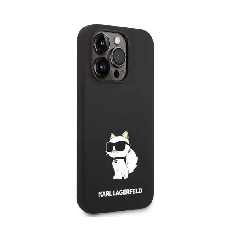 Karl Lagerfeld Silicone NFT Choupette – Dėklas, skirtas iPhone 14 Pro Max (juodas)