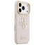 Guess Grained Big 4G & Stand Camera – dėklas iPhone 17 Pro (rožinis)