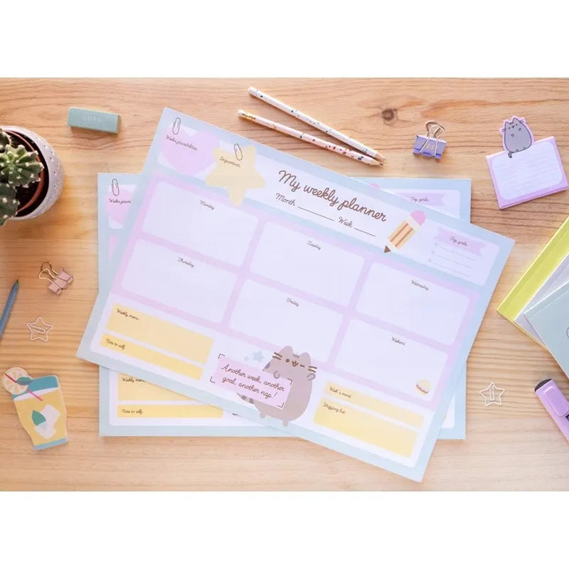 Pusheen – savaitinis planuotojas iš „Foodie“ kolekcijos, 54 puslapiai, A3