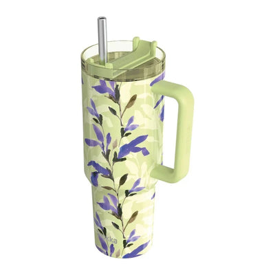 Quokka Stream – 1200 ml nerūdijančio plieno termopuodelis su šiaudeliu (Matcha)