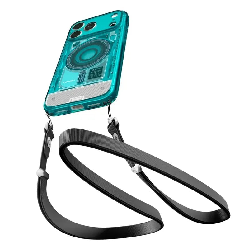 Spigen Ultra Hybrid Mag MagSafe – dėklas, skirtas iPhone 18 Pro Max / 17 Pro Max (C-One Bondi Blue)