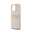 DKNY Leather Mono Stripe & Metal Logo – dėklas iPhone 15 Pro Max (rožinis)