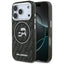 Karl Lagerfeld IML Glitter Karl & Choupette Heads Logo MagSafe – dėklas iPhone 17 Pro (juodas)