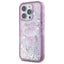 Hello Kitty Liquid Glitter 50TH Anniversary Party – dėklas Apple iPhone 16 Pro (violetinis)