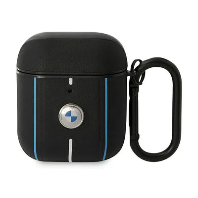 BMW Leather Color Lines - Dėklas Apple AirPods 1/2 gen (juodas)